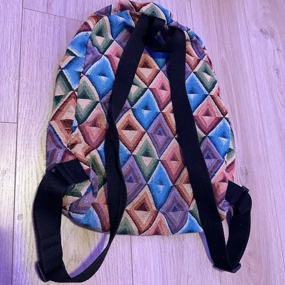 Geometric Pattern Backpack - Picture 7 of 7